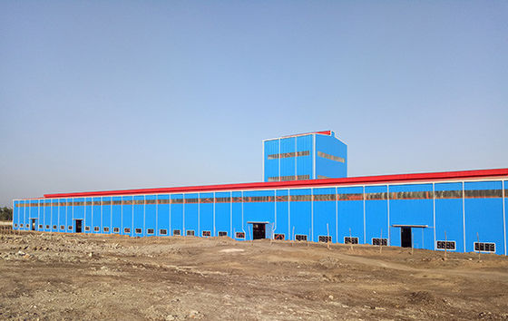 Construction de cadre en acier léger soudé en H pour atelier industriel