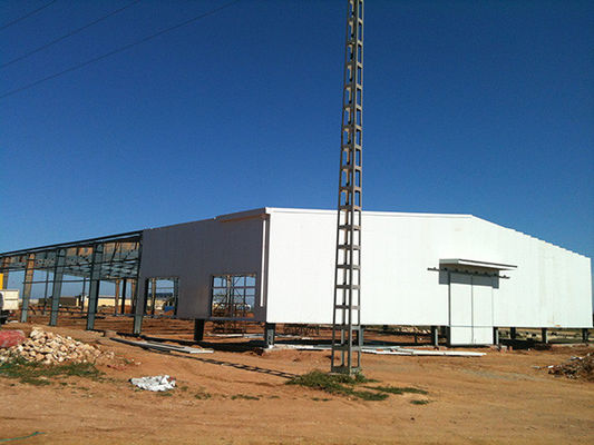 Constructions en acier de tubes préfabriquées Q235 Q355 Galvanisées peintes